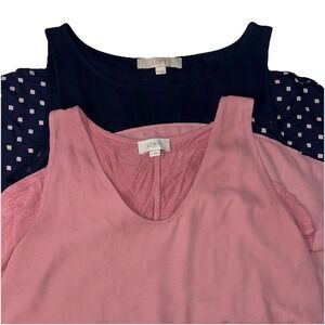 2 LOT LOFT Women's Tank Top Size MEDUIM